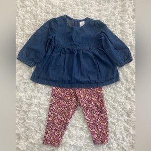 Carter’s 2-piece set - size 12 months